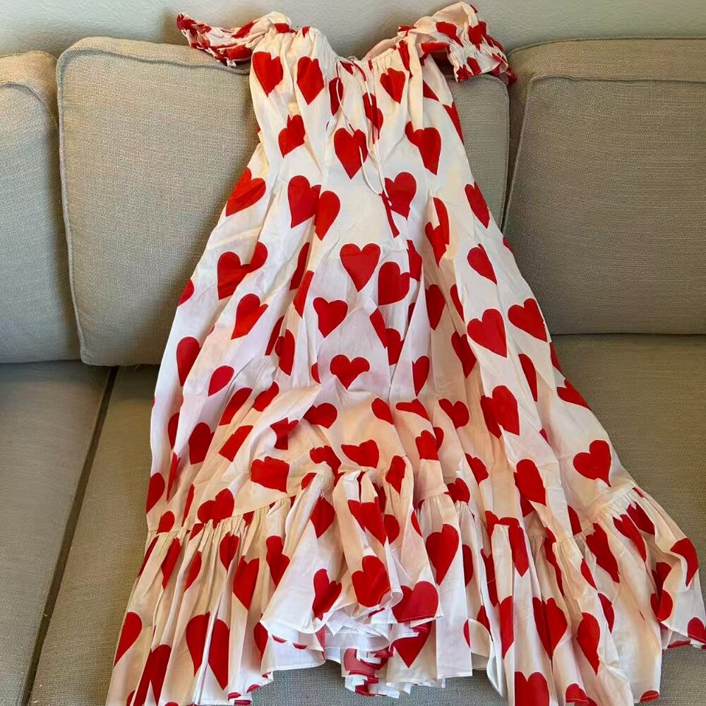 Selkie The Queen Of Hearts Field Trip Midi Dress S/L - Picture 6 of 11